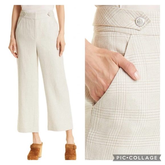 NWT Veronica Beard SUIT SET Mathi Jacket Blazer Isley Pant Trouser 4 Oatmeal - Picture 7 of 11